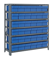 Blue 1239-601 Open Steel Shelving Systems 