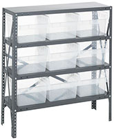 1239-SB809CL Quantum Clear-View Store-Max 8 Inch (in) Steel Shelving with Shelf Bin - 2