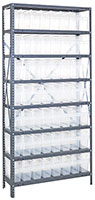 1275-SB801CL Quantum Clear-View Store-Max 8 Inch (in) Steel Shelving with Shelf Bin