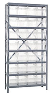 1275-SB807CL Quantum Clear-View Store-Max 8 Inch (in) Steel Shelving with Shelf Bin - 2