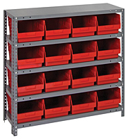 Red 1839-208 Steel Shelving Systems