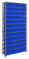 Blue 2475-603 Open Steel Shelving Systems 