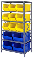 Yellow/Blue 2475-953954 24" Steel Shelving Systems