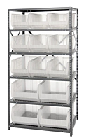 Clear 2475-953954CL Steel Shelving Systems - 2