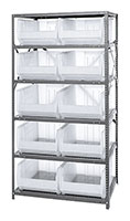 Blue WR8-483 Wire Shelving System