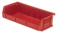 5 3/8 Inch (in) Item Length Stack and Hang Bin (Red)
