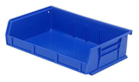 7 3/8 Inch (in) Item Length Stack and Hang Bin (Blue)