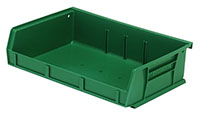 7 3/8 Inch (in) Item Length Stack and Hang Bin (Green)