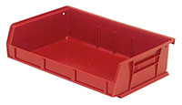 7 3/8 Inch (in) Item Length Stack and Hang Bin (Red)