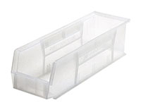 18 Inch (in) Item Length Stack and Hang Bin (QUS238) (Clear)
