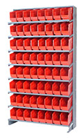 Red QPRS-201 Single Sided Pick Rack - 2