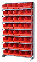 Red QPRS-202 Single Sided Pick Rack - 2