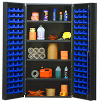 Blue Bins for QSC-36-96-4IS 36 in. Wide All Purpose Cabinets