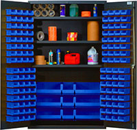 Blue Bins for QSC-48S 48 in. Wide All Purpose Cabinets