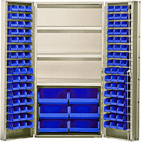 Blue Bins for QSC-BG-36S 36 in. Wide All Purpose Cabinets