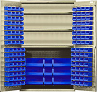Blue Bins for QSC-BG-48S 48 in. Wide All Purpose Cabinets