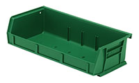 5 3/8 Inch (in) Item Length Stack and Hang Bin (Green) - 2
