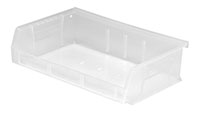 7 3/8 Inch (in) Item Length Stack and Hang Bin (Clear)