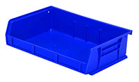 7 3/8 Inch (in) Item Length Stack and Hang Bin (Blue) - 2