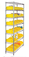 Yellow W7-12-26 Wire Shelving Units - 2