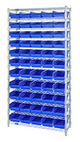 Blue WR12-106 Wire Shelving Units