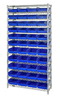 Blue WR12-107 Wire Shelving Units