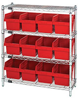 WR4-39-1236-807 Quantum Store-Max 8 Inch (in) Shelving with Complete Bin - 2