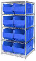 Blue WR5-995 30 in. & 36 in. Wire Shelving Systems