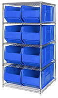 Blue WR5-997 30 in. & 36 in. Wire Shelving Systems