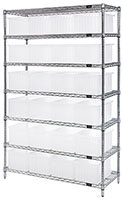 Clear WR7-92080CL Wire Shelving Units