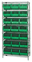 Green WR8-255 Wire Shelving Units