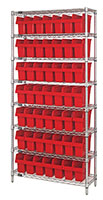 WR8-801 Quantum Store-Max 8 Inch (in) Wire Shelving with Shelf Bin - 2