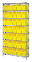 WR8-802 Quantum Store-Max 8 Inch (in) Wire Shelving with Shelf Bin - 2