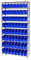 Blue WR9-201 Wire Shelving Systems
