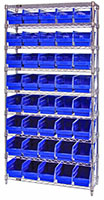 Blue WR9-202 Wire Shelving Systems