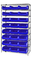 Blue WR9-531 Wire Shelving Units
