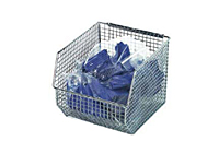 Quantum 10-1/2 Inch (in) Outside Length and 8 Inch (in) Outside Width Mesh Stack and Hang Bin