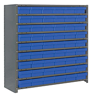 Blue CL1239-401 Closed Steel Shelving Systems 
