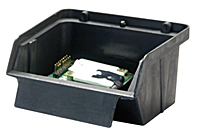 Black QCS10CO Stack and Lock Conductive Bins - 2