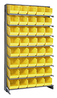 Yellow QPRS-202 Single Sided Pick Racks - 2