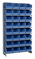 Blue QPRS-207 Single Sided Pick Racks - 2