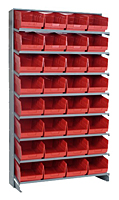 Red QPRS-207 Single Sided Pick Racks - 2