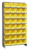 Yellow QPRS-207 Single Sided Pick Racks - 2