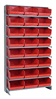 Red QPRS-209 Single Sided Pick Racks - 2