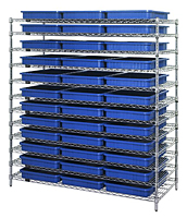 Blue WR12-93030 Wire Shelving Units