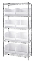 Clear WR5-270 Wire Shelving Units