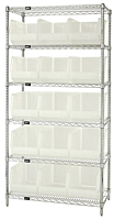 Clear WR6-260CL Wire Shelving Systems