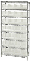 Clear WR8-240 Wire Shelving Units