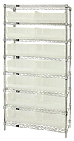 Clear WR8-250 Wire Shelving Units