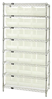 Clear WR8-255 Wire Shelving Units